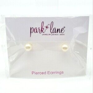 NWT Park Lane Faux Pearl Stud Earrings VTG Vintage
